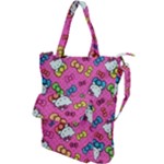 Hello Kitty, Cute, Pattern Shoulder Tote Bag