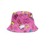 Hello Kitty, Cute, Pattern Inside Out Bucket Hat (Kids)