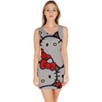 Hello Kitty, Pattern, Red Bodycon Dress