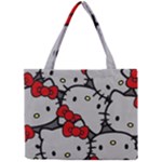 Hello Kitty, Pattern, Red Mini Tote Bag
