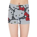 Hello Kitty, Pattern, Red Kids  Sports Shorts