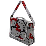 Hello Kitty, Pattern, Red Box Up Messenger Bag