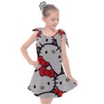 Hello Kitty, Pattern, Red Kids  Tie Up Tunic Dress