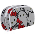 Hello Kitty, Pattern, Red Make Up Case (Large)