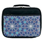 Islamic Ornament Texture, Texture With Stars, Blue Ornament Texture Lunch Bag