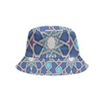 Islamic Ornament Texture, Texture With Stars, Blue Ornament Texture Bucket Hat (Kids)