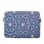 Islamic Ornament Texture, Texture With Stars, Blue Ornament Texture 13  Vertical Laptop Sleeve Case With Pocket