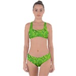 Lime Textures Macro, Tropical Fruits, Citrus Fruits, Green Lemon Texture Criss Cross Bikini Set