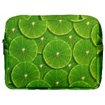 Lime Textures Macro, Tropical Fruits, Citrus Fruits, Green Lemon Texture Make Up Pouch (Large)
