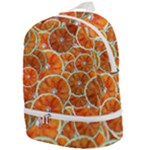 Oranges Patterns Tropical Fruits, Citrus Fruits Zip Bottom Backpack