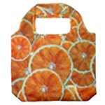 Oranges Patterns Tropical Fruits, Citrus Fruits Premium Foldable Grocery Recycle Bag