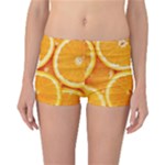Oranges Textures, Close-up, Tropical Fruits, Citrus Fruits, Fruits Reversible Boyleg Bikini Bottoms
