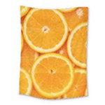 Oranges Textures, Close-up, Tropical Fruits, Citrus Fruits, Fruits Medium Tapestry