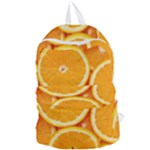 Oranges Textures, Close-up, Tropical Fruits, Citrus Fruits, Fruits Foldable Lightweight Backpack