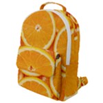 Oranges Textures, Close-up, Tropical Fruits, Citrus Fruits, Fruits Flap Pocket Backpack (Small)
