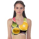 Oranges, Grapefruits, Lemons, Limes, Fruits Fitness Sports Bra