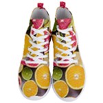 Oranges, Grapefruits, Lemons, Limes, Fruits Men s Lightweight High Top Sneakers