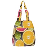 Oranges, Grapefruits, Lemons, Limes, Fruits Center Zip Backpack
