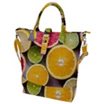 Oranges, Grapefruits, Lemons, Limes, Fruits Buckle Top Tote Bag