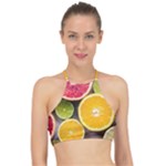Oranges, Grapefruits, Lemons, Limes, Fruits Halter Bikini Top