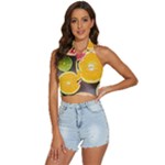 Oranges, Grapefruits, Lemons, Limes, Fruits Backless Halter Cami Shirt