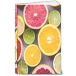 Oranges, Grapefruits, Lemons, Limes, Fruits 8  x 10  Softcover Notebook