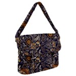 Paisley Texture, Floral Ornament Texture Buckle Messenger Bag