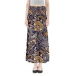 Paisley Texture, Floral Ornament Texture Full Length Maxi Skirt