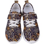 Paisley Texture, Floral Ornament Texture Women s Velcro Strap Shoes