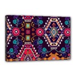 Pattern, Ornament, Motif, Colorful Canvas 18  x 12  (Stretched)