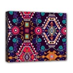 Pattern, Ornament, Motif, Colorful Deluxe Canvas 20  x 16  (Stretched)