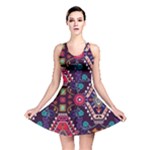 Pattern, Ornament, Motif, Colorful Reversible Skater Dress