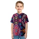 Pattern, Ornament, Motif, Colorful Kids  Sport Mesh T-Shirt