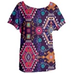 Pattern, Ornament, Motif, Colorful Women s Oversized T-Shirt