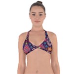 Pattern, Ornament, Motif, Colorful Halter Neck Bikini Top