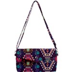 Pattern, Ornament, Motif, Colorful Removable Strap Clutch Bag