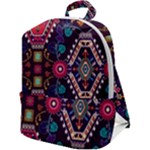 Pattern, Ornament, Motif, Colorful Zip Up Backpack