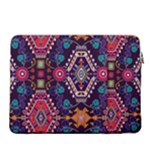 Pattern, Ornament, Motif, Colorful 16  Vertical Laptop Sleeve Case With Pocket