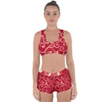 Patterns, Corazones, Texture, Red, Racerback Boyleg Bikini Set