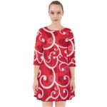 Patterns, Corazones, Texture, Red, Smock Dress