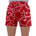 Patterns, Corazones, Texture, Red, Sleepwear Shorts