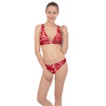 Patterns, Corazones, Texture, Red, Classic Banded Bikini Set 
