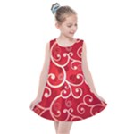 Patterns, Corazones, Texture, Red, Kids  Summer Dress