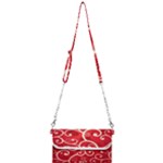 Patterns, Corazones, Texture, Red, Mini Crossbody Handbag