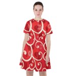 Patterns, Corazones, Texture, Red, Sailor Dress
