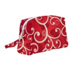 Patterns, Corazones, Texture, Red, Wristlet Pouch Bag (Medium)