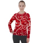 Patterns, Corazones, Texture, Red, Women s Pique Long Sleeve T-Shirt