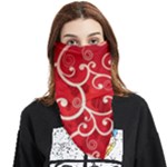 Patterns, Corazones, Texture, Red, Face Covering Bandana (Triangle)