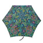Patterns, Green Background, Texture Mini Folding Umbrellas