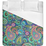 Patterns, Green Background, Texture Duvet Cover (King Size)